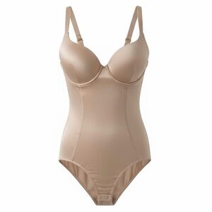 Olga Nude Bodysilk Shapewear Bodysuit Size 34C